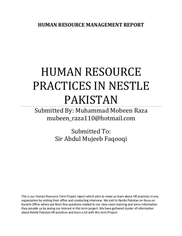 compensation plan of nestle report on role of hrm in nestle company